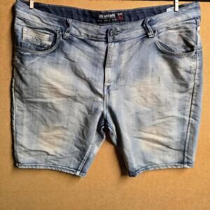 Ecko Unltd Jorts Shorts Mens Size 44 Waist Blue Faded Wash Denim 13 Inseam Y2K